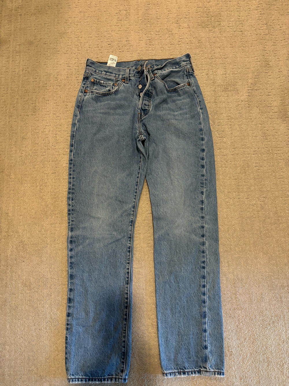 Levi's Straight-Leg Blue Denim Jeans 501